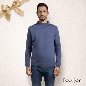 FootJoy Mock Turtleneck Golf Activewear Navy Blue Men’s Size M